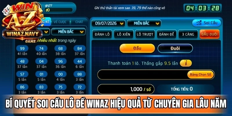 Bí quyết soi cầu lô đề WinAZ hiệu quả từ chuyên gia lâu năm