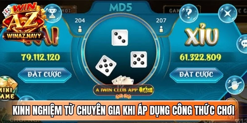 Kinh nghiệm từ chuyên gia khi áp dụng công thức chơi tài xỉu MD5