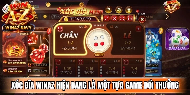 Xóc đĩa WinAZ hiện đang là một tựa game đổi thưởng thu hút nhiều người chơi